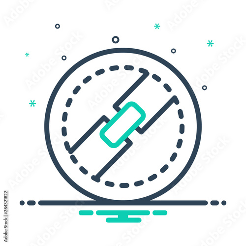 Mix line icon for block 