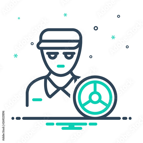 Mix line icon for driver 