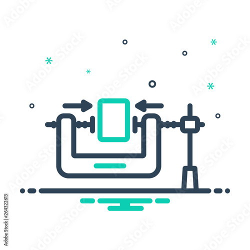 Mix line icon for clampdown 