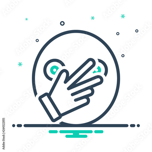 Canvas Print Mix line icon for connivance