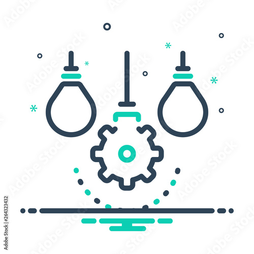 Mix line icon for differ 