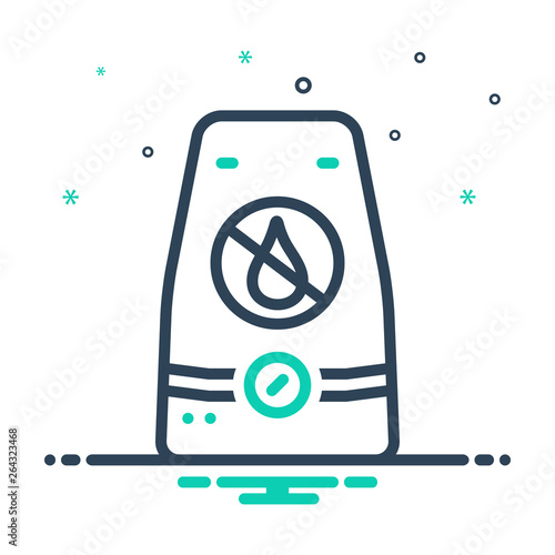 Mix line icon for dehumidifiers 