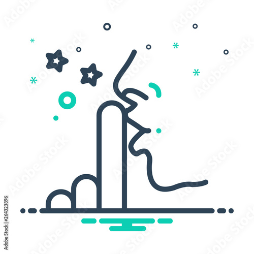 Mix line icon for discretion 