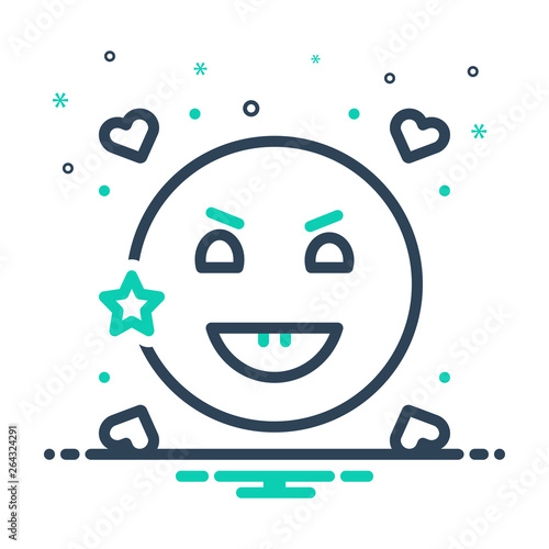 Mix line icon for ecstasy 