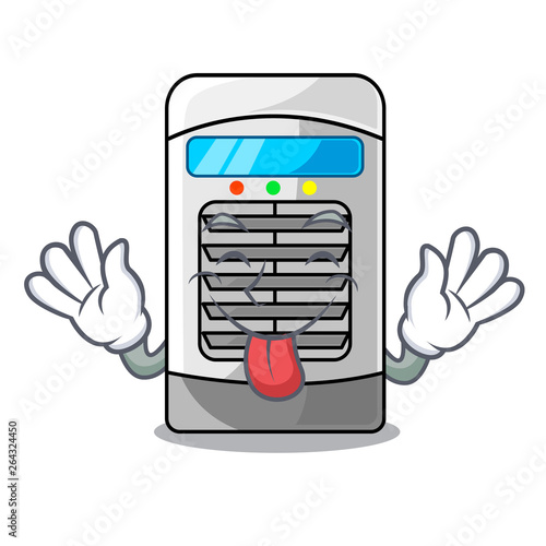 Tongue out air cooler in the cartoon shape