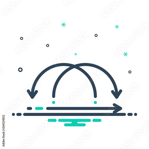 Mix line icon for iterative 