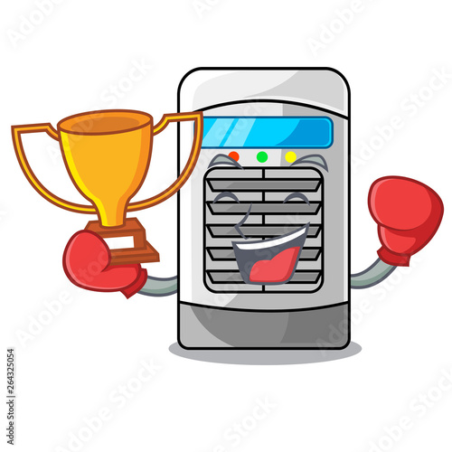 Boxing winner air cooler in the cartoon shape