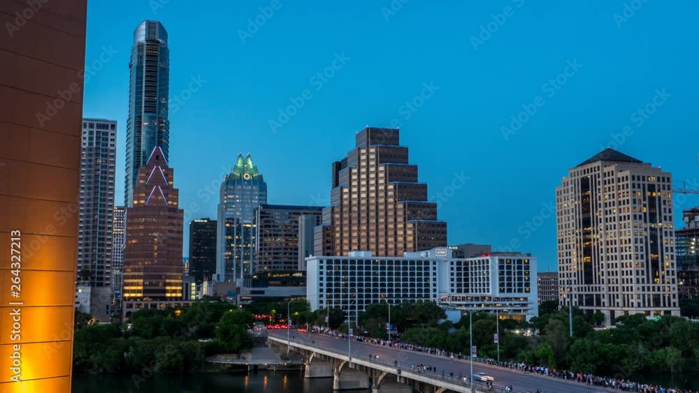 Day to night Hyperlapse of Austin, Texas and Congress Avenue Day to night Hyperlapse of Austin, Texas and Congress Avenue
