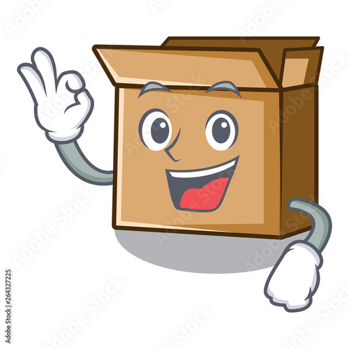 Okay cardboard in the a character shape