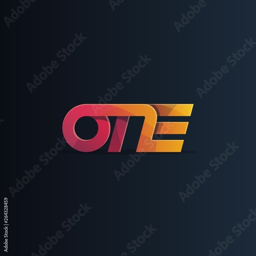 ONE logo vector logotype