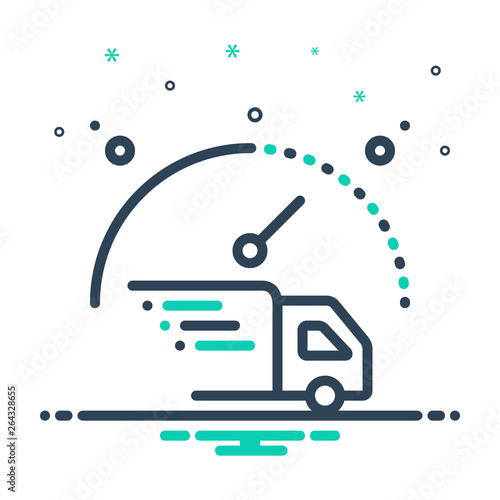 Mix line icon for expedite 