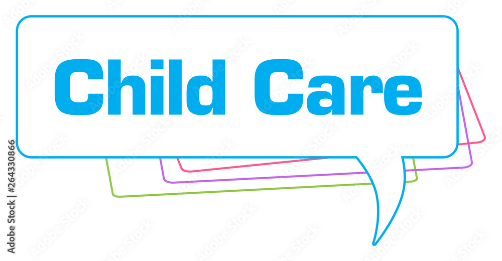 Child Care Colorful Stroke Comment Symbol Child Care Colorful Stroke Comment Symbol