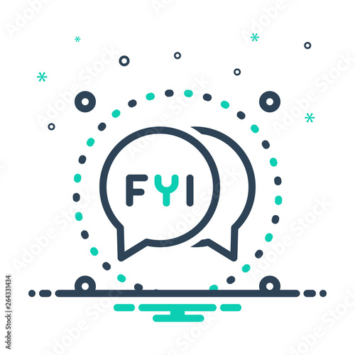 Mix line icon for fyi bubble