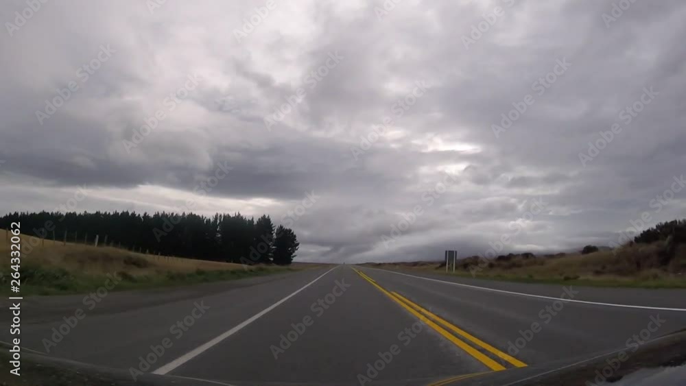Drive in Tongariro, New Zealand