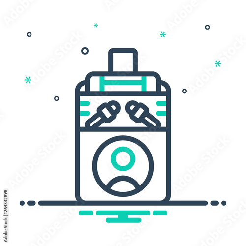 Mix line icon for press clamp