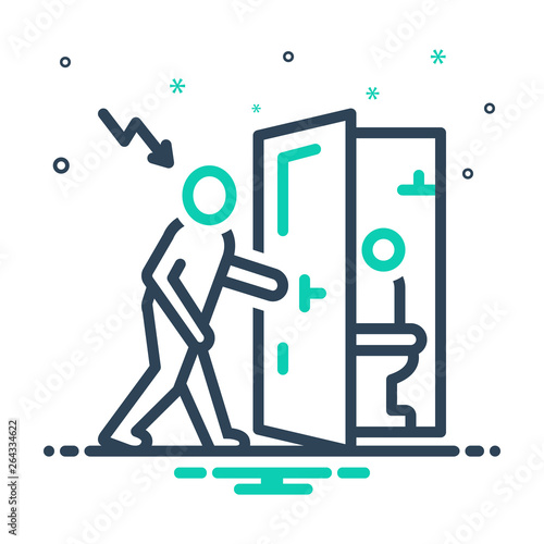 Mix line icon for inroad invasion 