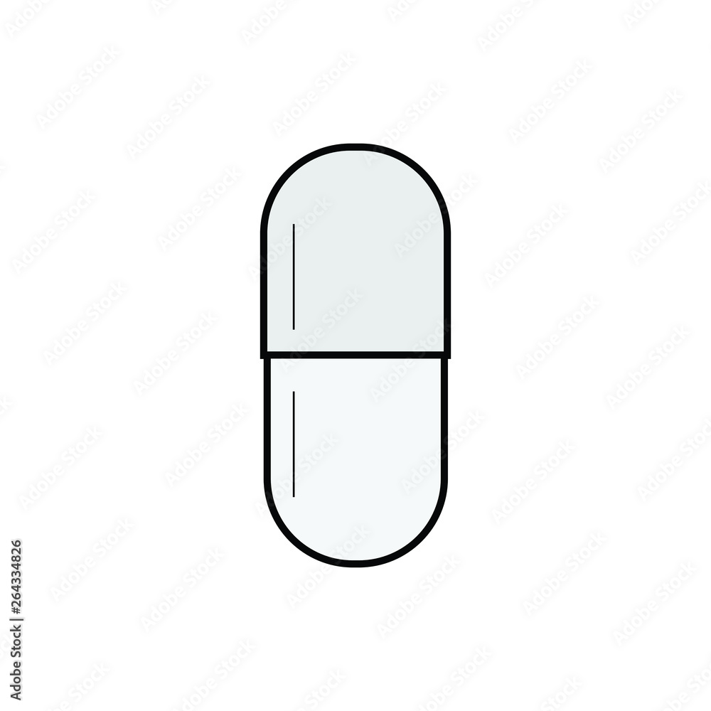 Medicine pills flat icon Medicine pills flat icon