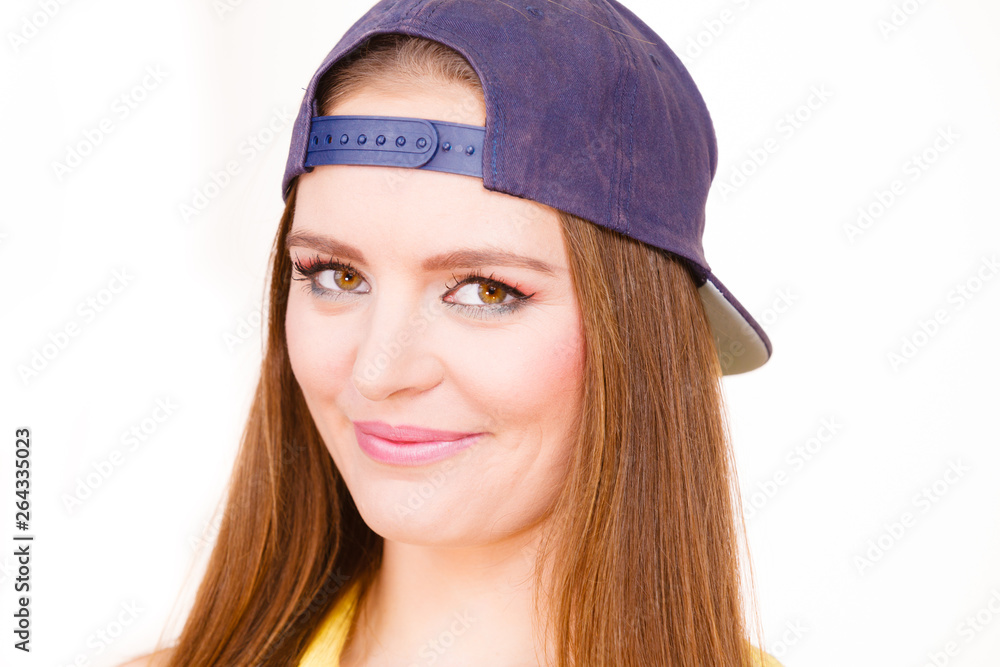 Portrait of joyful trendy girl. Portrait of joyful trendy girl.