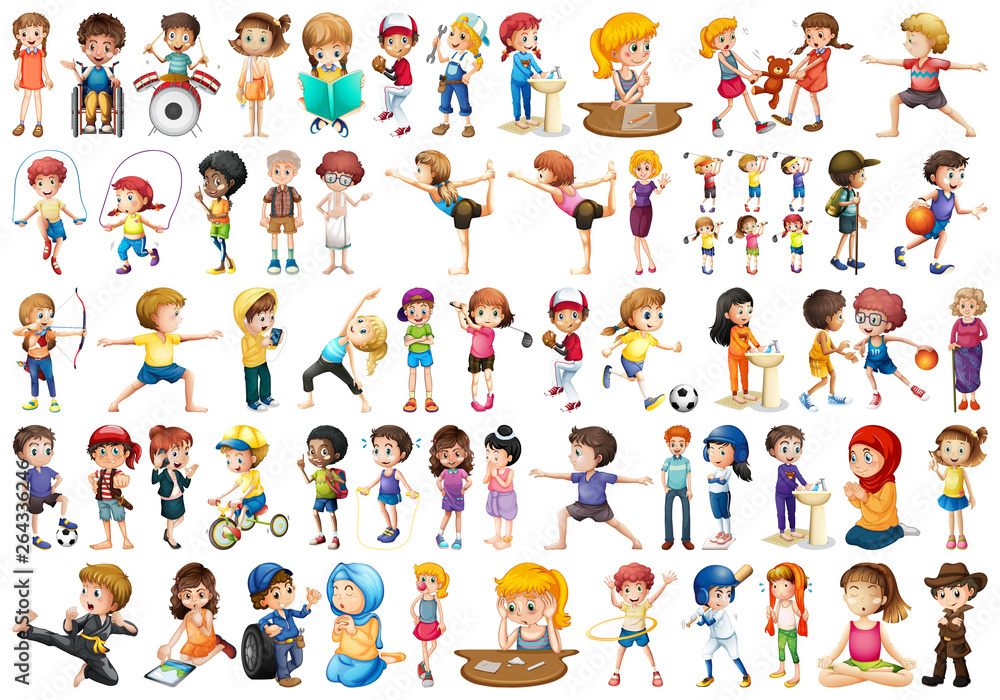 Set of people character Set of people character