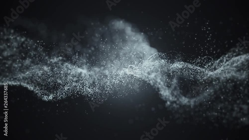 Wallpaper Mural Abstract background with moving and flicker particles. Backdrop of bokeh. Animation of seamless loop.  Torontodigital.ca