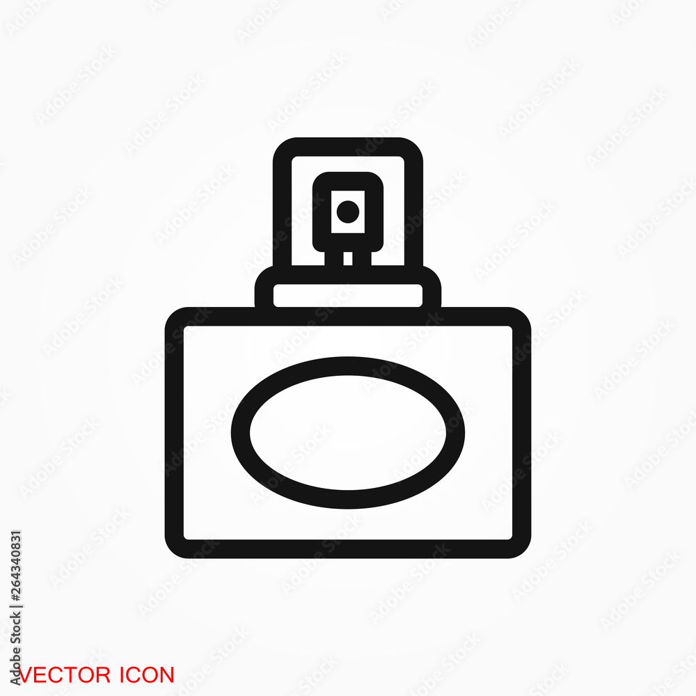 Perfume icon vector sign symbol for design Perfume icon vector sign symbol for design