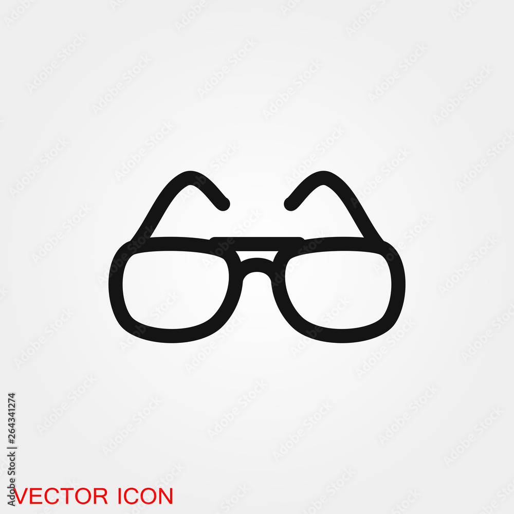 Sunglasses Icon vector sign symbol for design Sunglasses Icon vector sign symbol for design