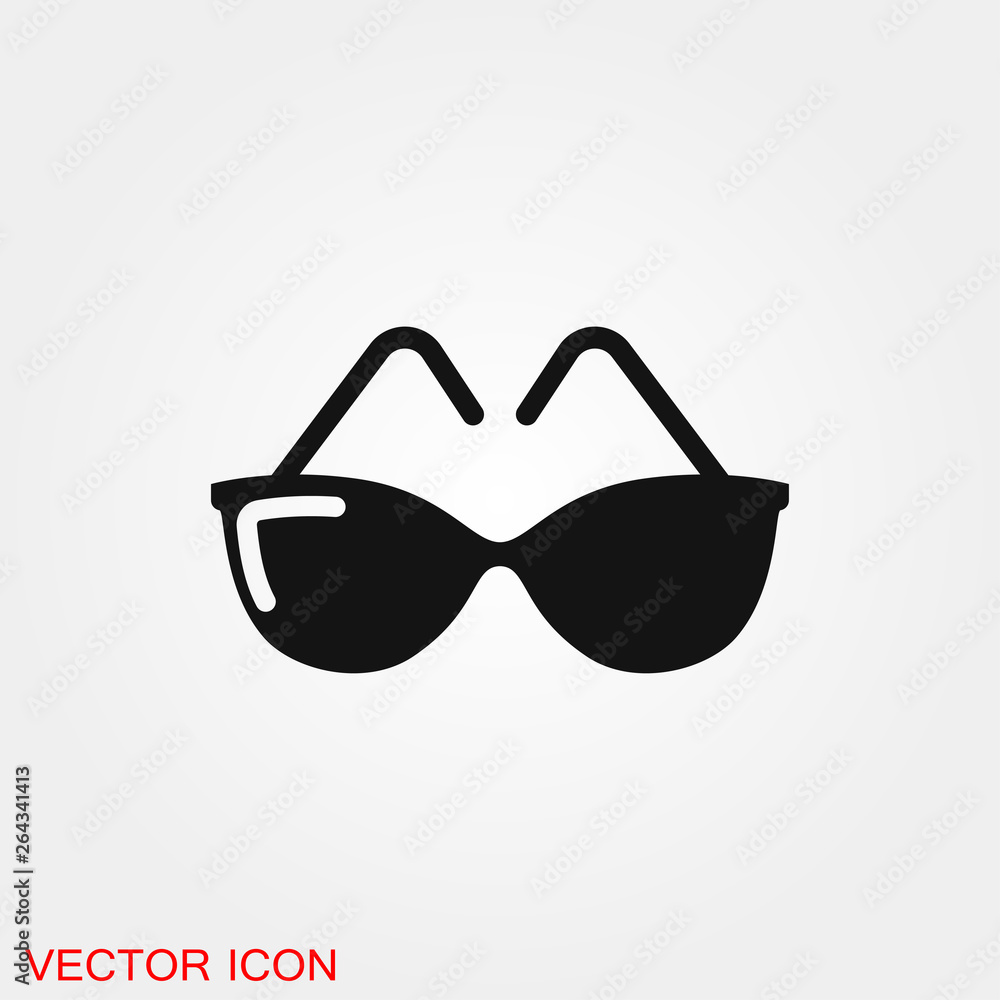 Sunglasses Icon vector sign symbol for design Sunglasses Icon vector sign symbol for design