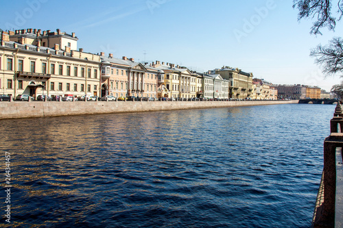 Fontanka river embankment. Saint-Petersburg © evgenfagot