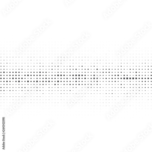Ornament of black squares on a white background. 