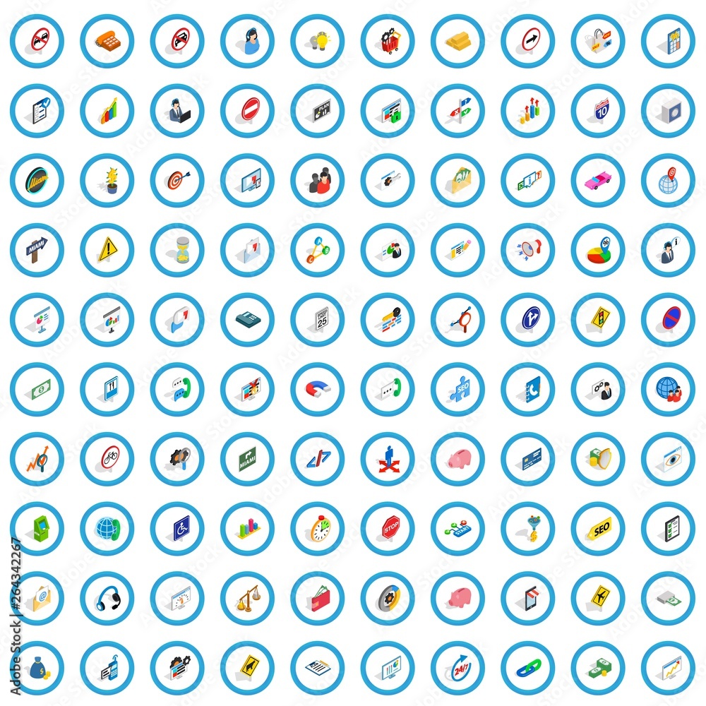 100 usable icons set in isometric 3d style for any design vector illustration 100 usable icons set in isometric 3d style for any design vector illustration