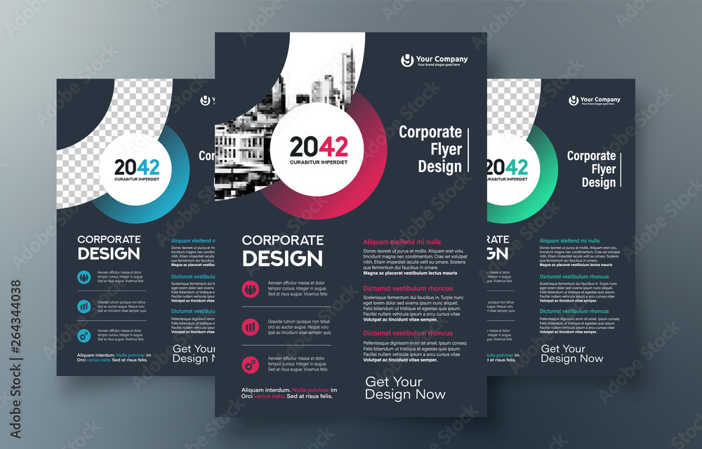 Naklejka premium City Background Business Book Cover Design Template