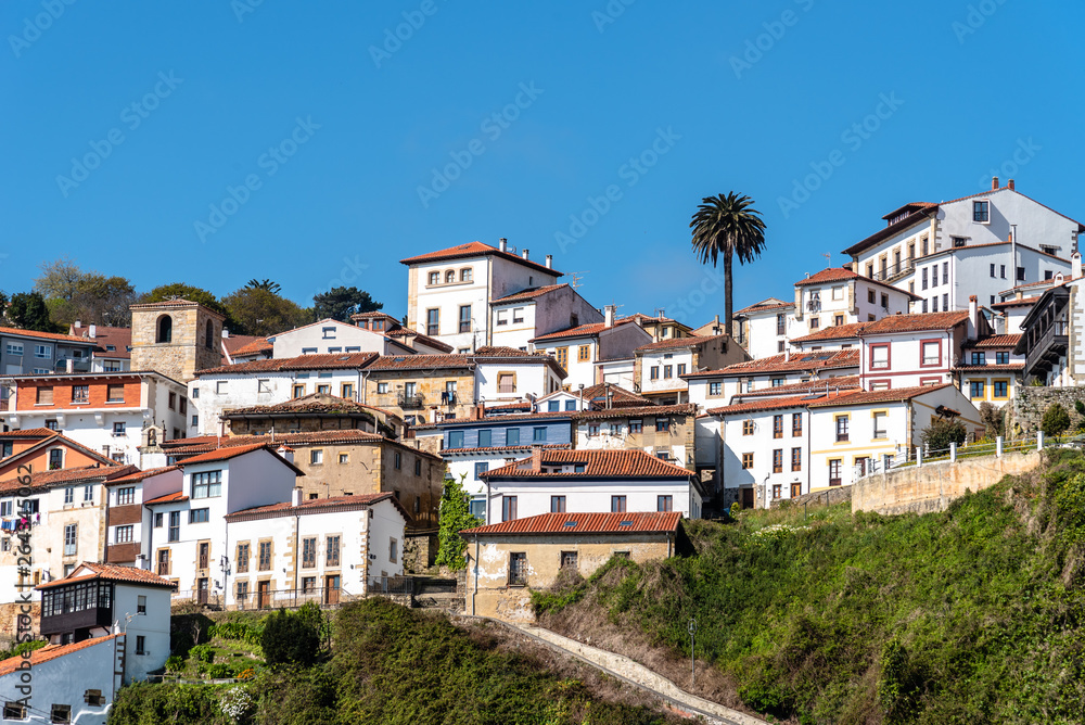 Scenic view of the fishing village of Lastres