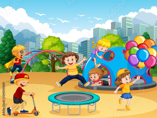 Children at the playground