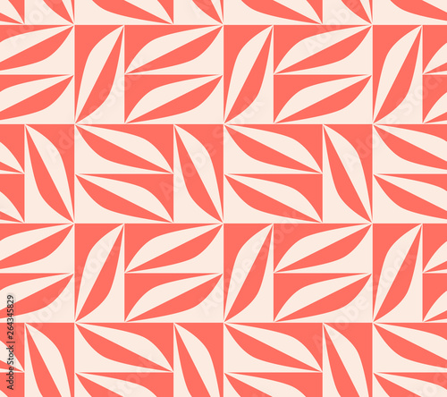 seamless pattern with geometric shapes in retro scandinavian style