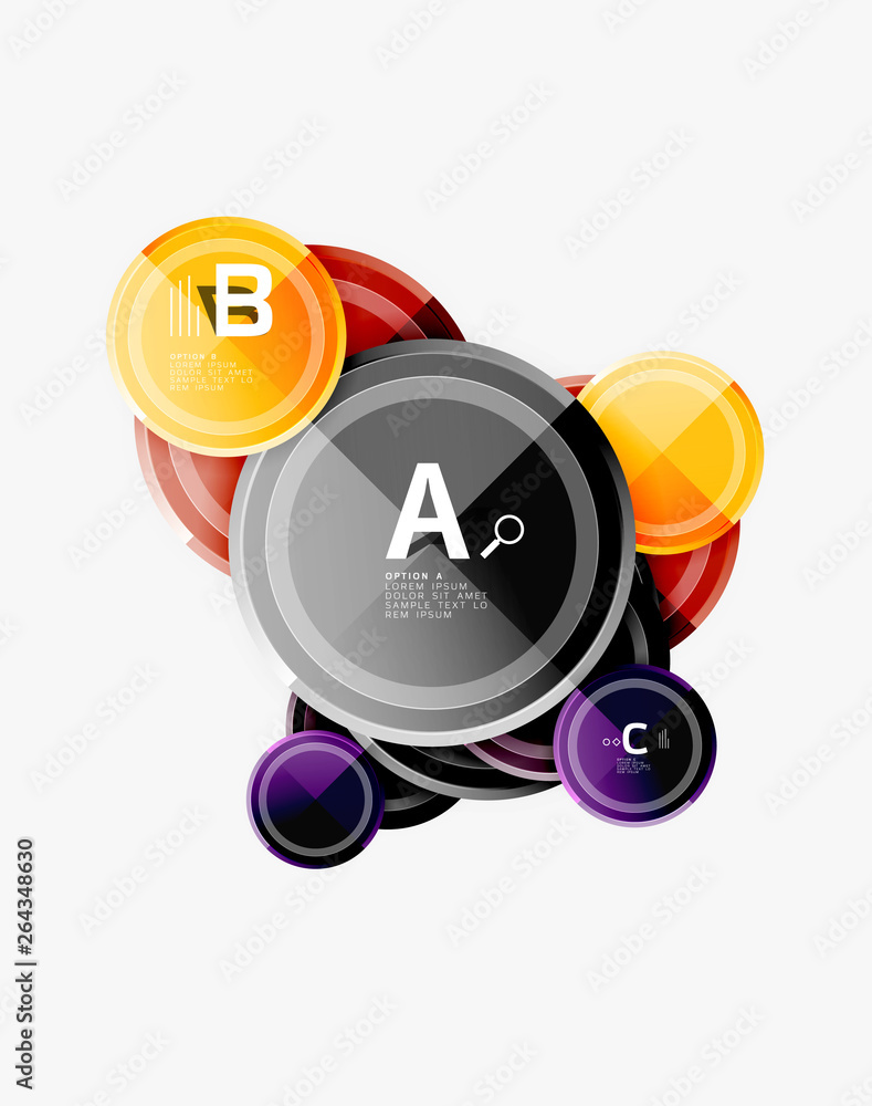 Circle geometric abstract background template for web banner, business presentation, branding, wallpaper Circle geometric abstract background template for web banner, business presentation, branding, wallpaper