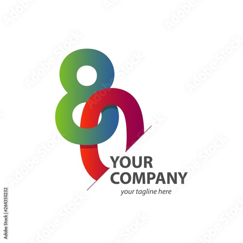 80 Year Anniversary Vector Template Design Illustration