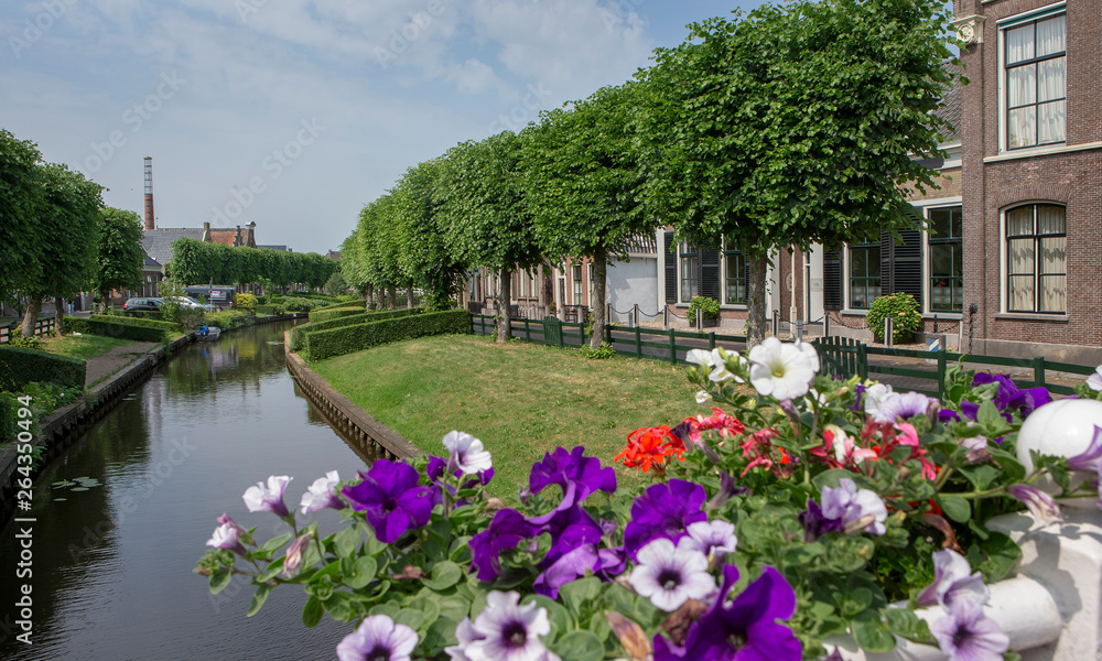 IJlst city Friesland Netherlands canal