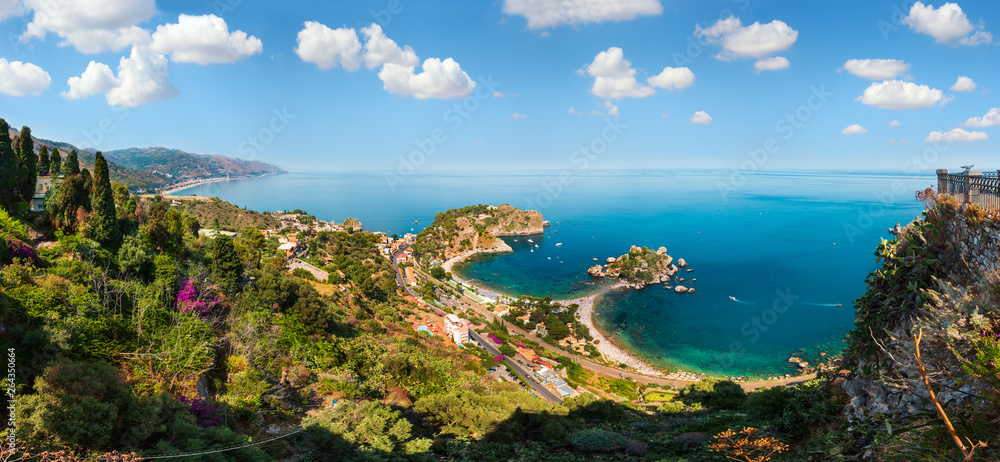 Taormina view from up, Sicily
