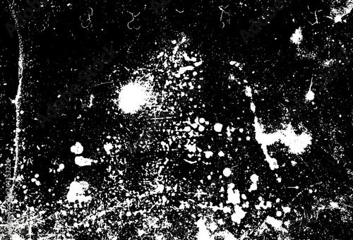 Vector blank grained and scratched film strip texture background. Old film effect