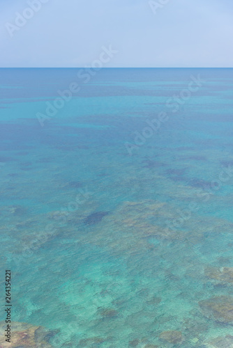 The Beautiful Turquoise Blue Mediterranean Sea on the Southern Italian Coast