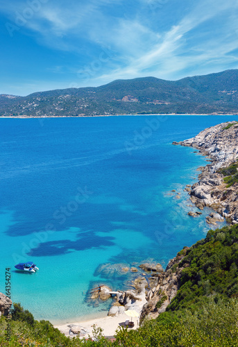 Summer sea coast (Halkidiki, Greece).