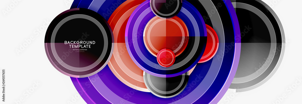 Circular pattern, abstract circles composition Circular pattern, abstract circles composition