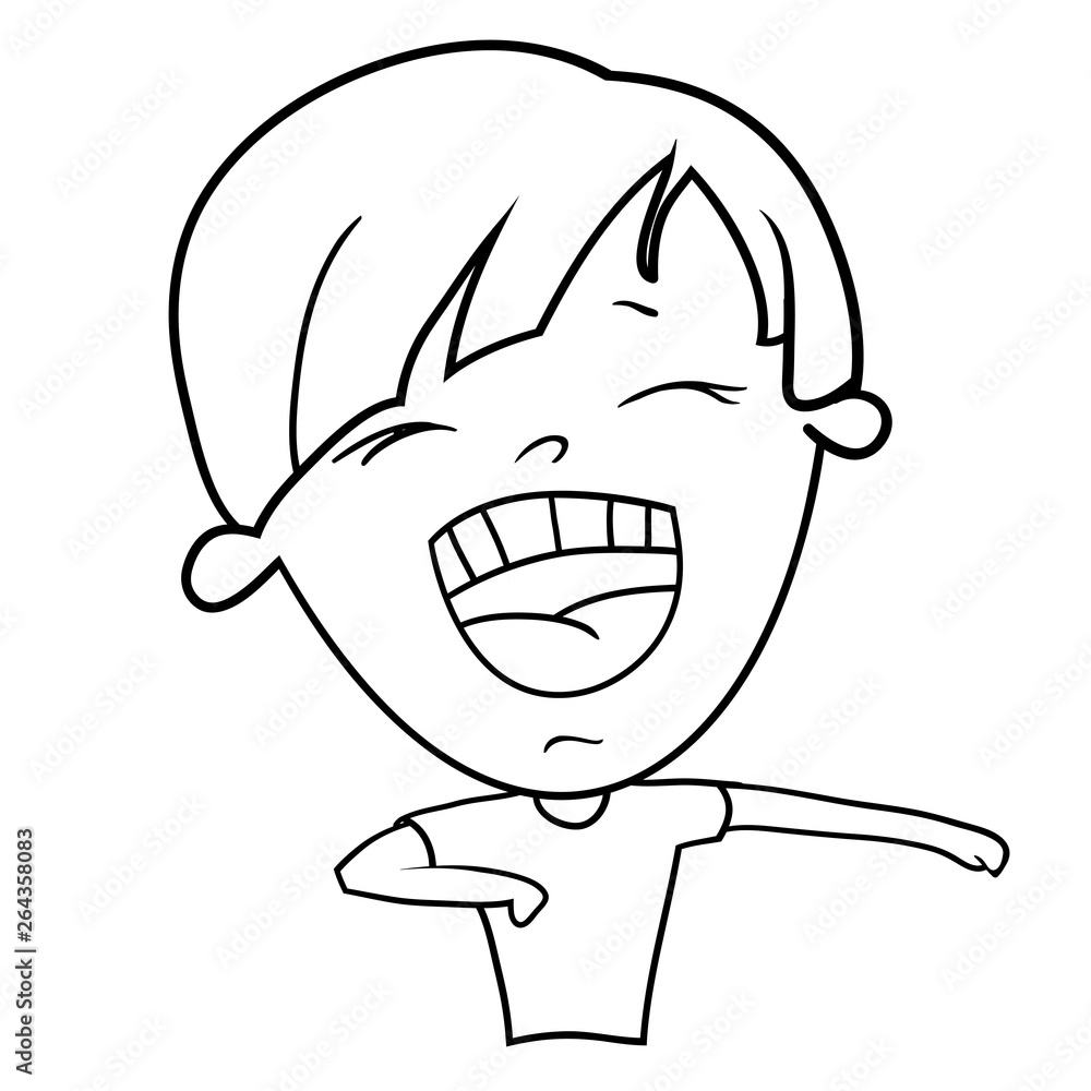 Funny cartoon characters of boys, expression of emotions and mood, portrait, children's book for painting, vector illustration Funny cartoon characters of boys, expression of emotions and mood, portrait, children's book for painting, vector illustration