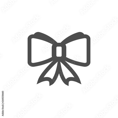 Bow graphic design template vector isolated