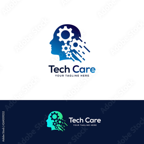 smart brain logo designs template, brain care logo designs concept