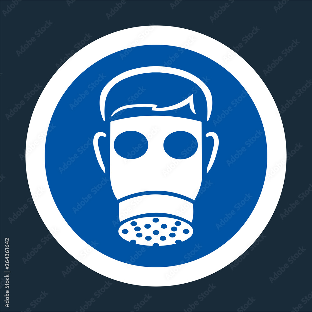 Symbol Wear Full Face On black Background,Vector llustration Symbol Wear Full Face On black Background,Vector llustration