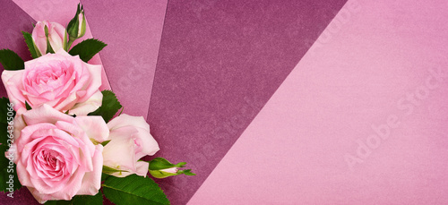 Modern flat lay background ...