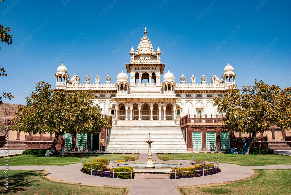 The Jaswant Thada mausoleum in Johdpur in India