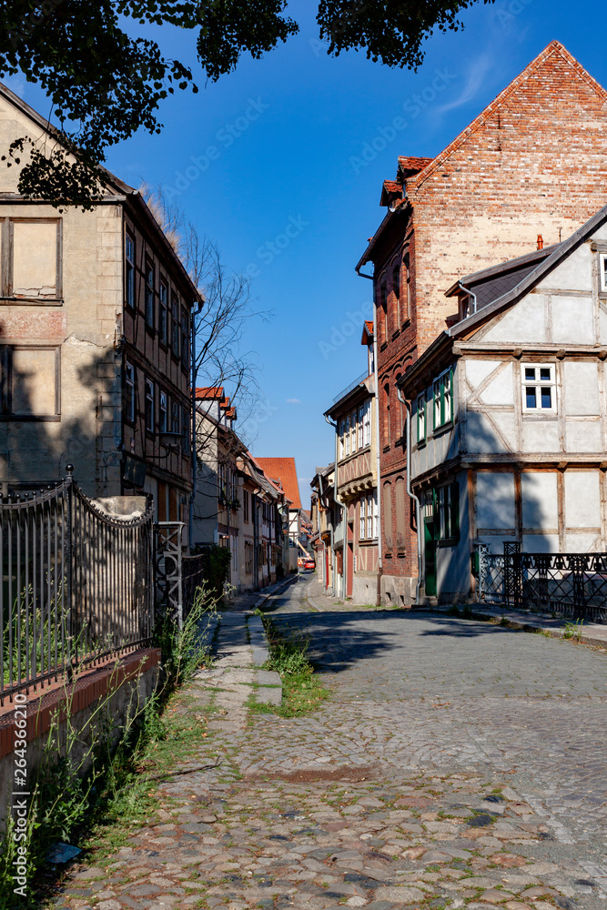houses in old town of Quedlinburg, Germany