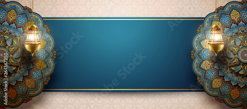 Arabesque flower background